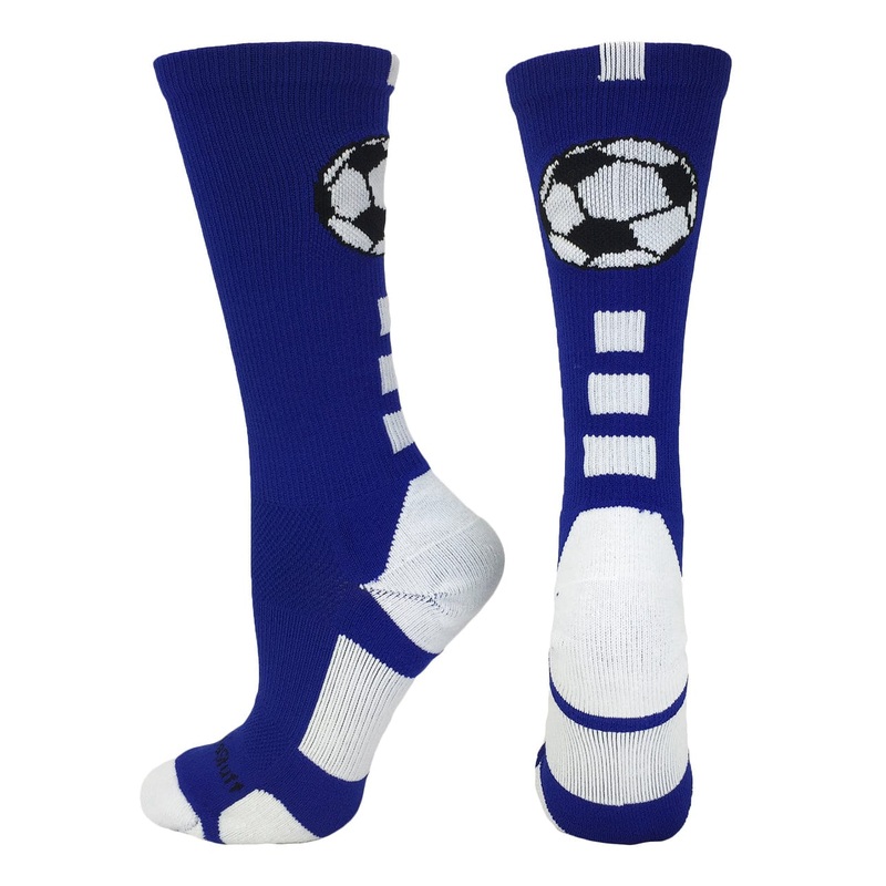 Soccer Ball Athletic Crew Socks (multiple colors)