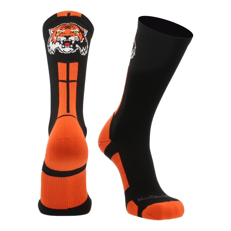 Tigers Logo Athletic Crew Socks (multiple colors)