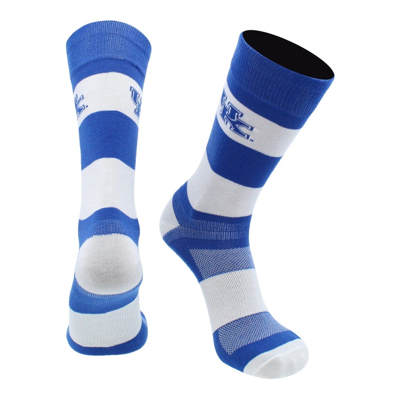 Kentucky Wildcats Socks Game Day Striped Crew Socks