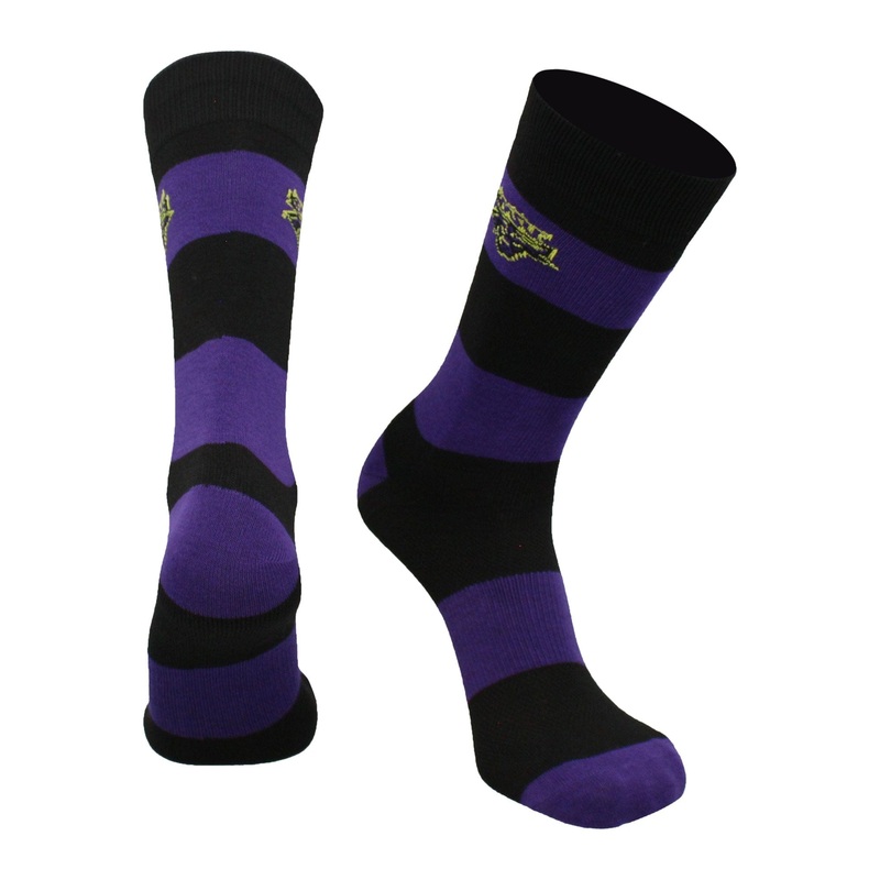 Minnesota State Mavericks Socks Game Day Striped Crew Socks
