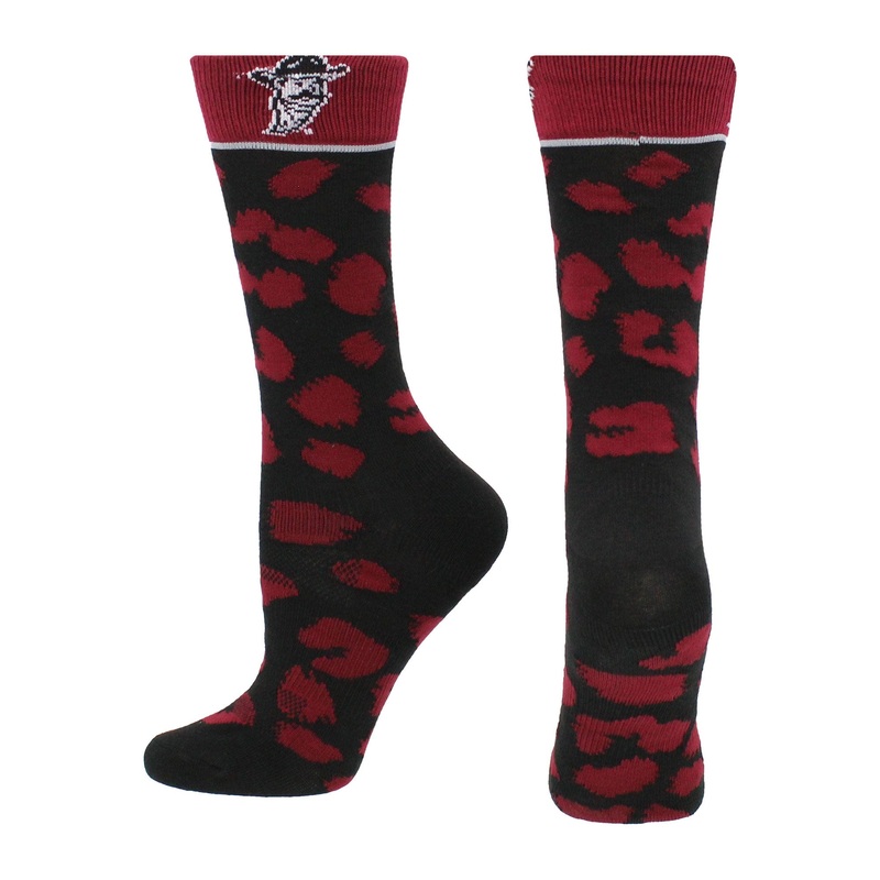 New Mexico State Aggies Socks Womens Savage Crew Socks