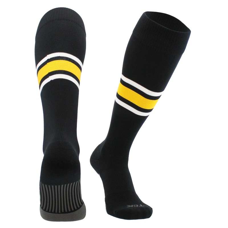 Striped Baseball Socks Over the Calf Dugout Pattern E