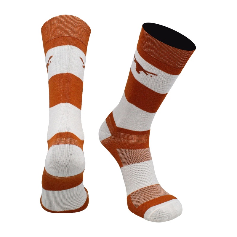 Texas Longhorns Socks Game Day Striped Crew Socks