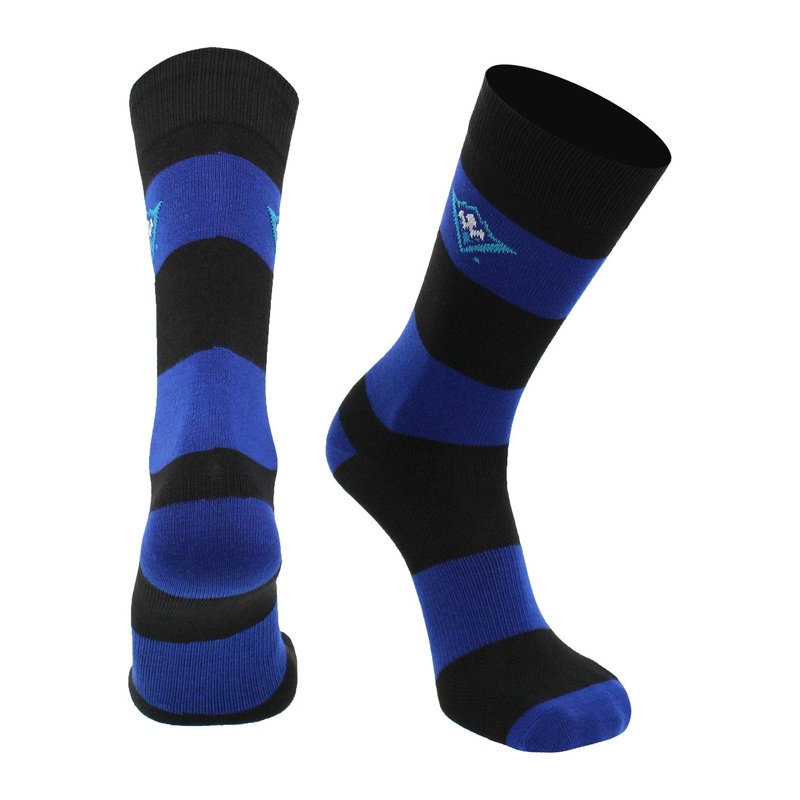 UNC Wilmington Seahawks Socks Game Day Striped Crew Socks