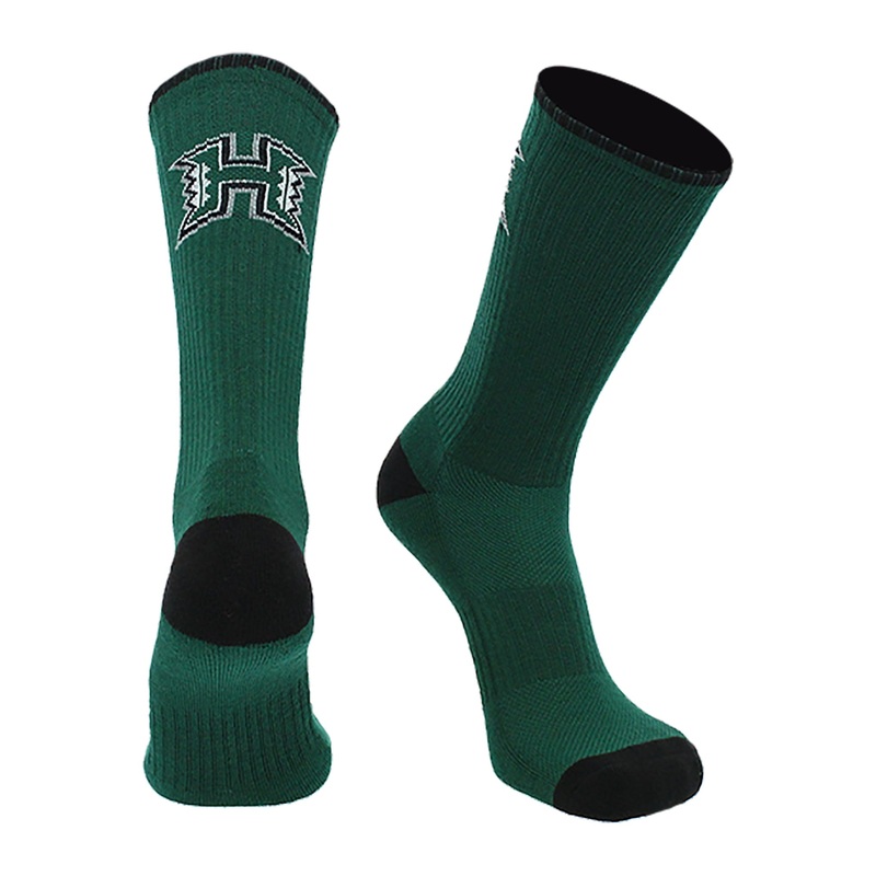 Hawaii Socks University of Hawaii Rainbow Warriors Socks Campus Legend Crew