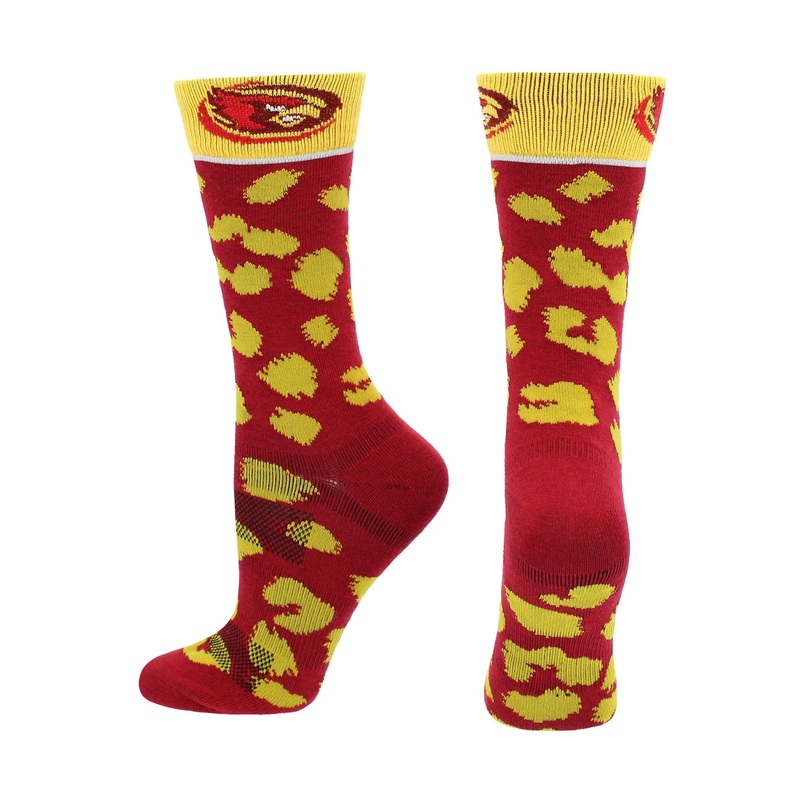 Iowa State Cyclones Socks Womens Savage Crew Socks