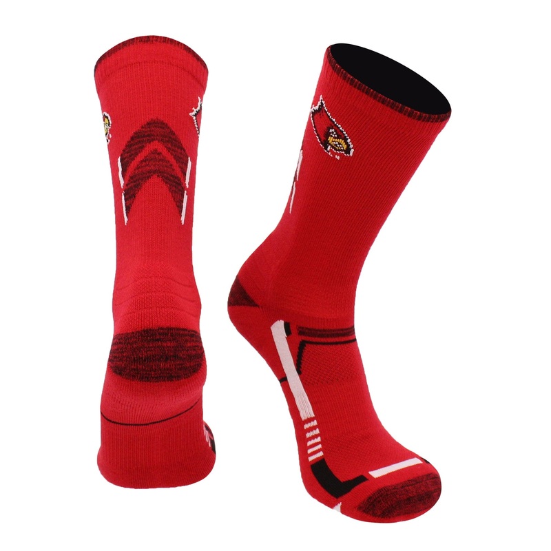 Louisville Cardinals Socks University of Louisville Cardinals Champion Crew Socks
