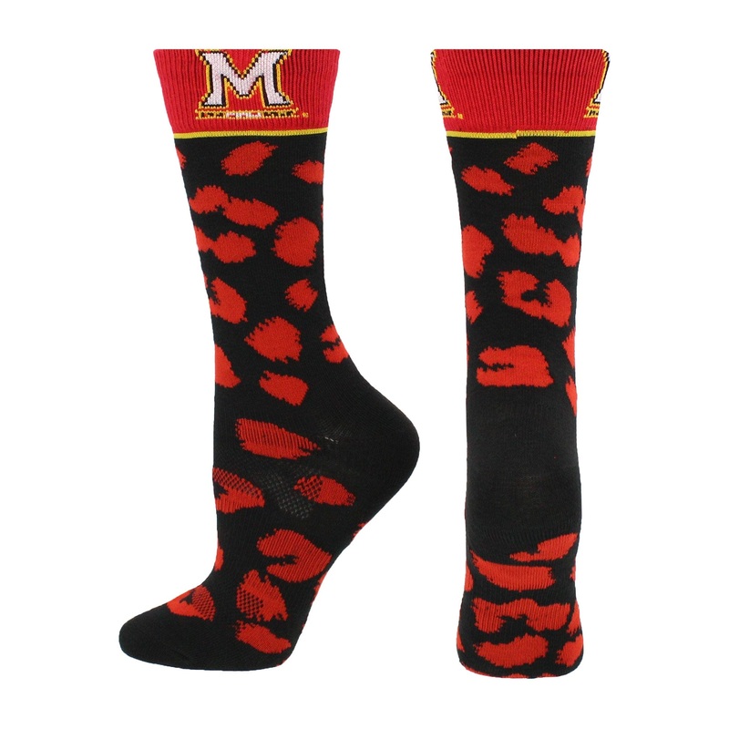Maryland Terrapins Socks Womens Savage Crew Socks