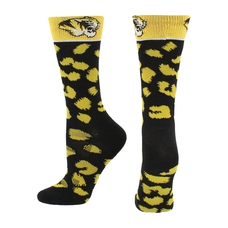 Missouri Tigers Socks Womens Savage Crew Socks