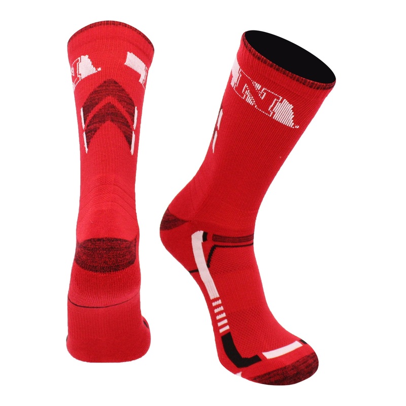 Nebraska Cornhuskers Socks University of Nebraska Cornhuskers Champion Crew Socks