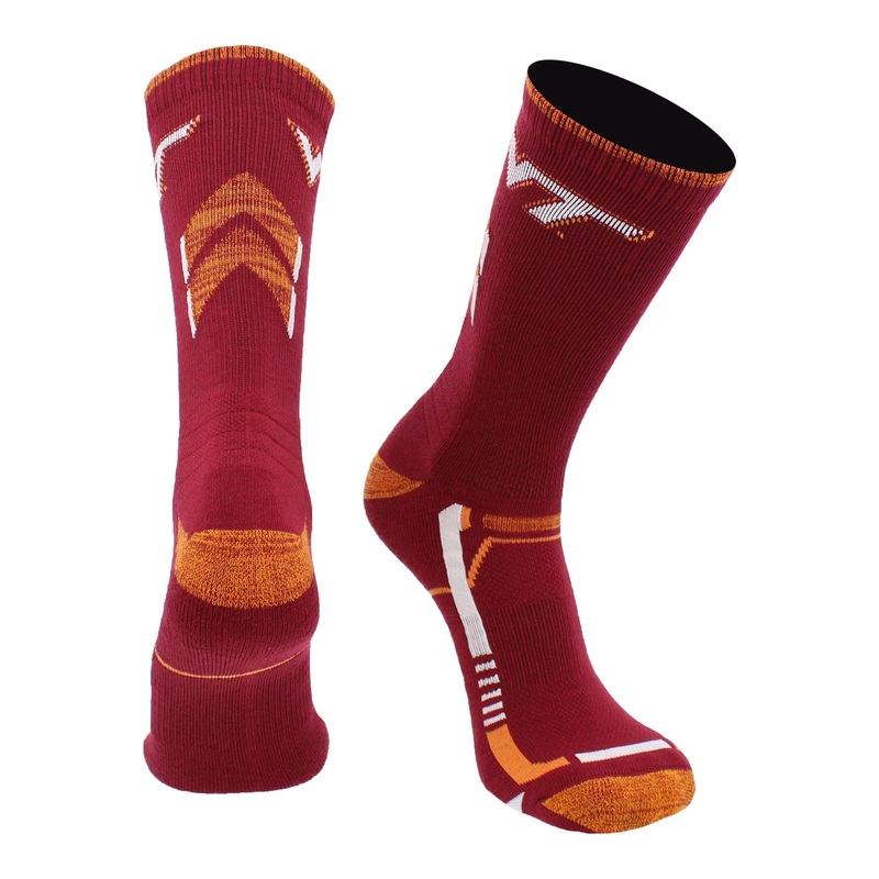 Virginia Tech Hokies Socks Virginia Tech University Hokies Champion Crew Socks