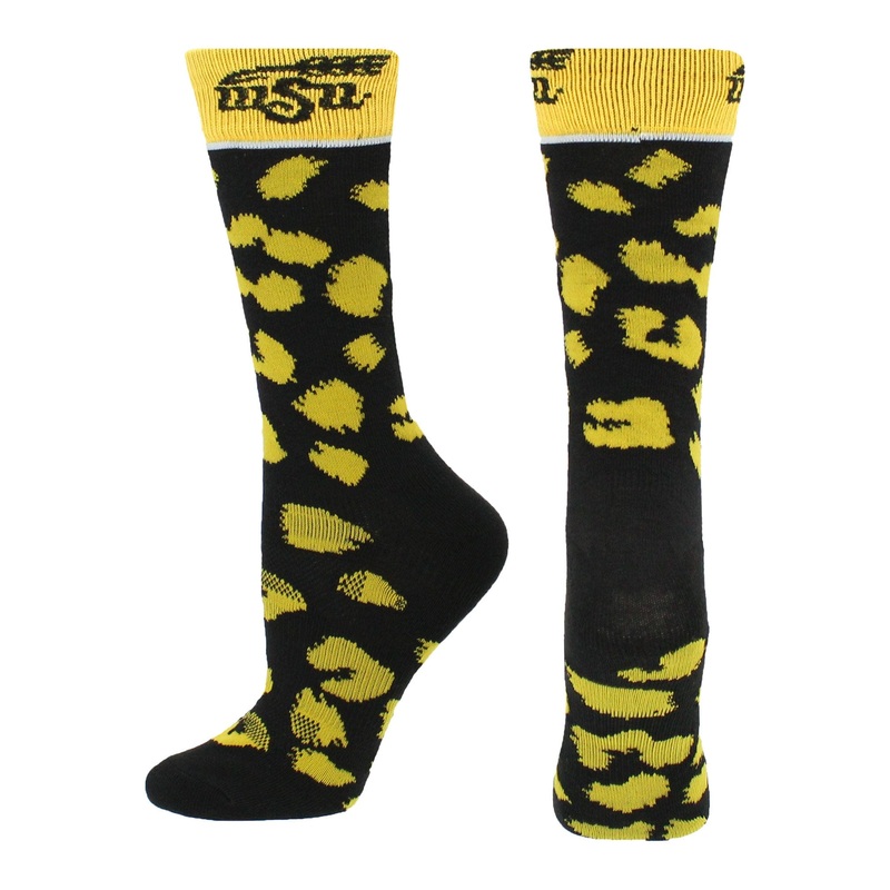 Wichita State Shockers Socks Womens Savage Crew Socks