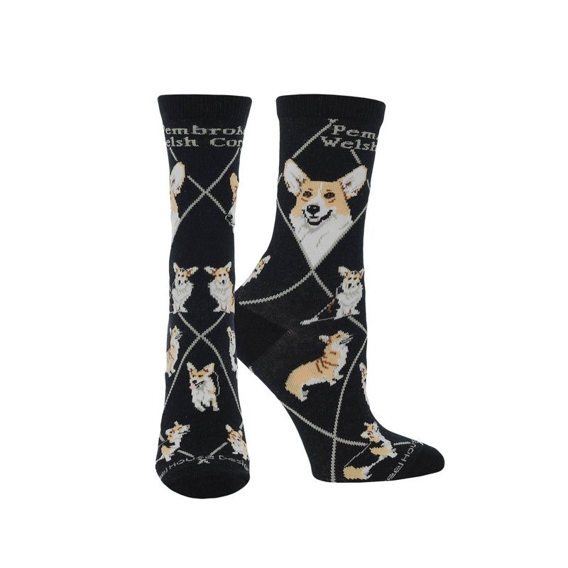 Corgi Pembroke Crew Socks for Women | Dog Lovers Gift