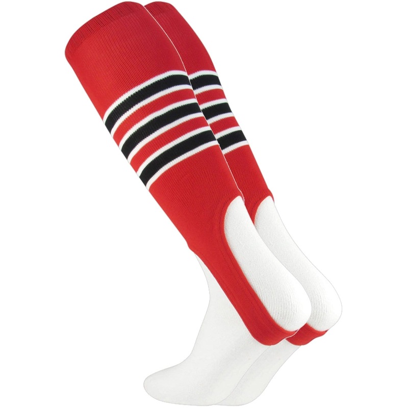 TCK Striped Baseball Stirrups 7 Inch Pattern D