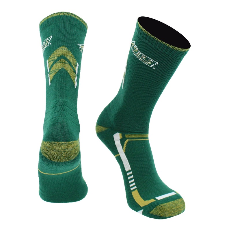 UNC Charlotte 49ers Socks Game Day Striped Crew Socks