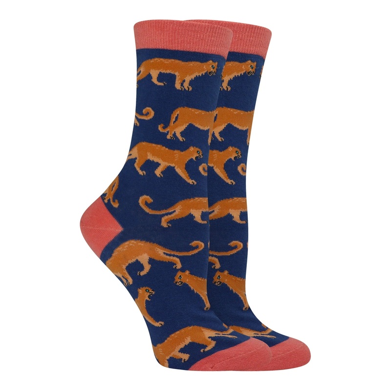 Mountain Lion Socks Perfect Animal Lovers Gift