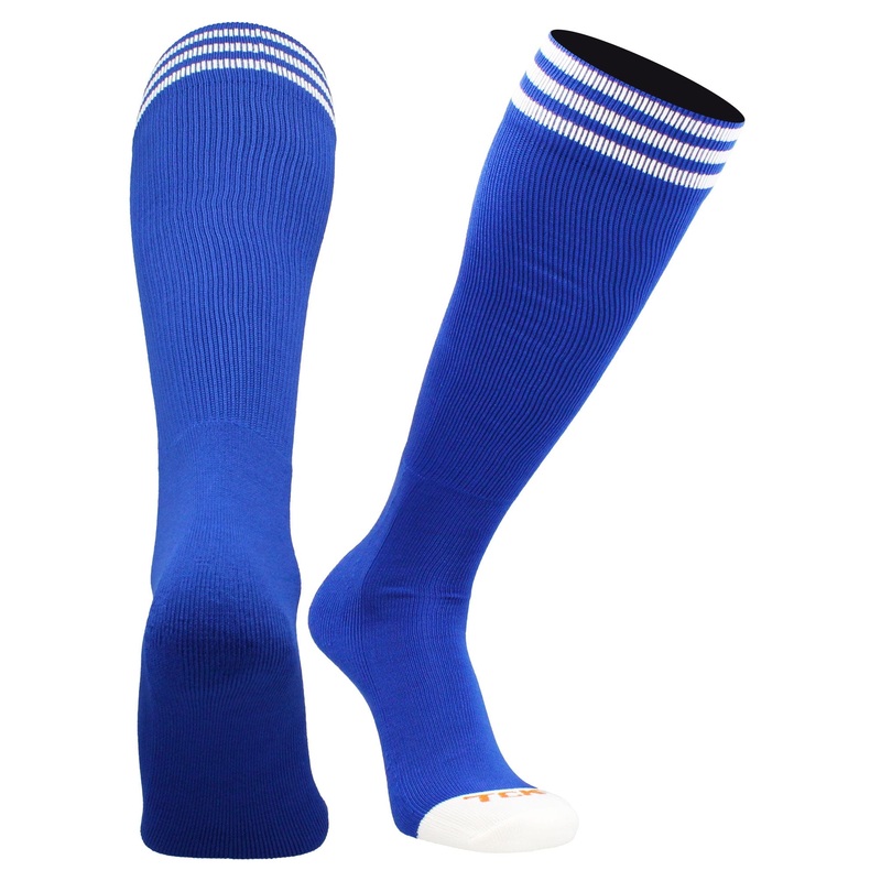 Prosport Striped Tube Sock|Black/White|Royal/White|Navy/White|Scarlet/White|Maroon/White|Purple/White|Dark Green/White|Hot Pink/Black|Columbia Blue/White|White/Black|X-Small|Small|Medium|Large