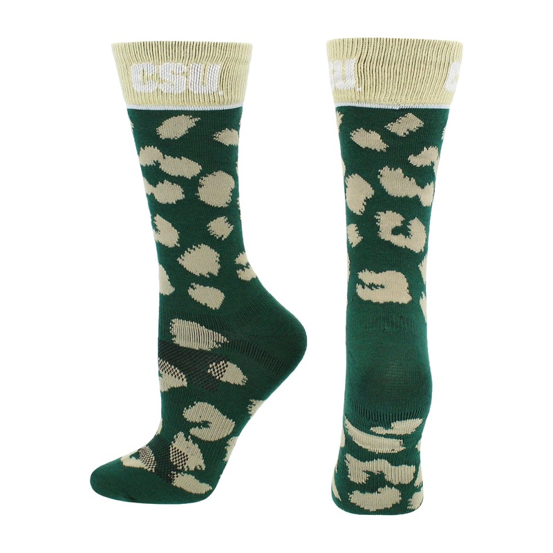 CSU Colorado State Rams Socks Womens Savage Crew Socks