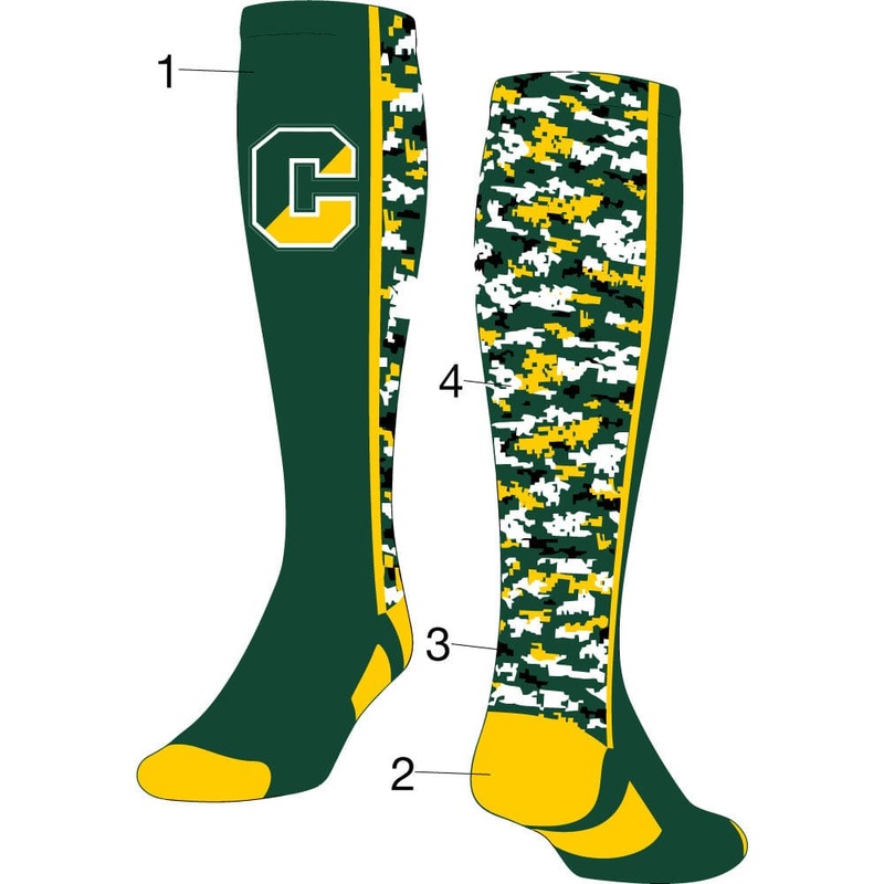 Custom Digital Camo Over the Calf Socks