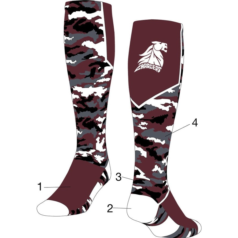 Custom Woodland Camo Over the Calf Socks