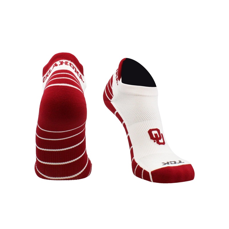 Oklahoma Sooners Golf Socks|Oklahoma White/Crimson|Large|Medium