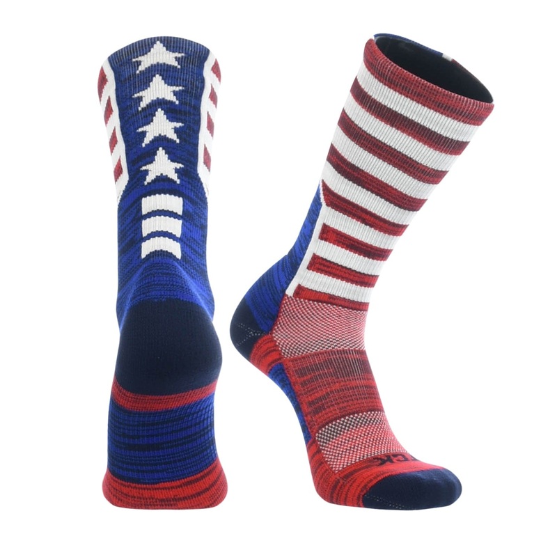 Old Glory USA Flag Crew Socks|Red/White/Blue|Large|Medium|Small|X-Large