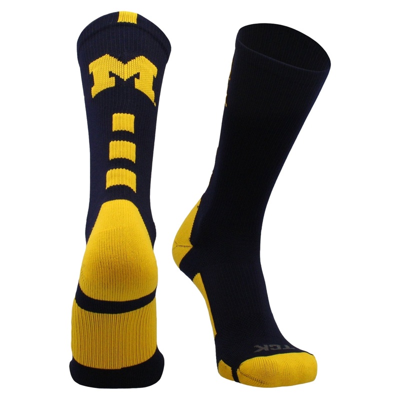 Michigan Wolverines Baseline Crew Socks