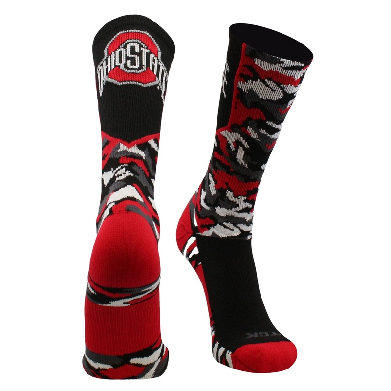 University of Ohio State Buckeyes Woodland Camo Crew Length