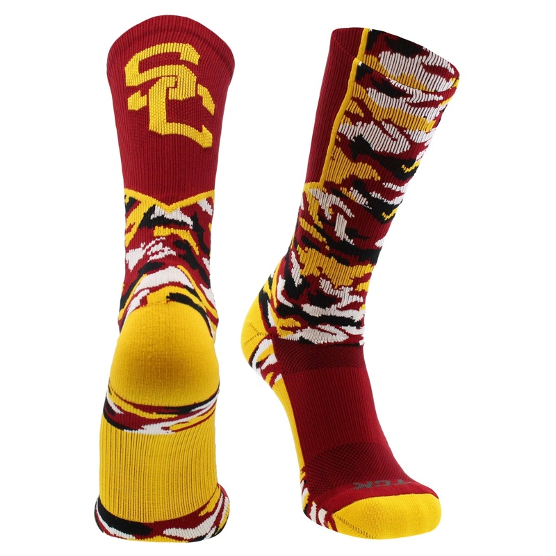 USC Trojans Woodland Camo Crew Socks