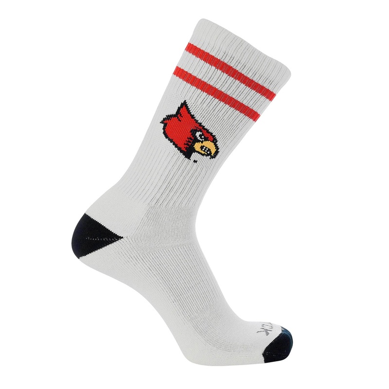 Vintage Louisville Cardinals Socks NCAA Socks For Men and Womens Soft Cotton Sock