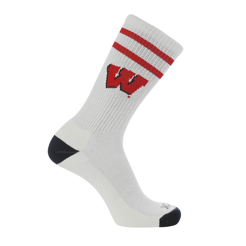 Vintage Wisconsin Badgers Socks NCAA Socks For Men and Womens Soft Cotton Sock