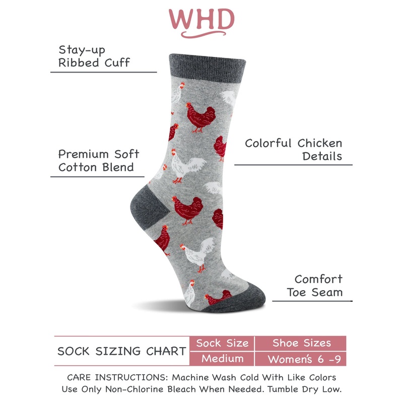 WHD Chicken Socks for Women | Gift for Chicken Lovers