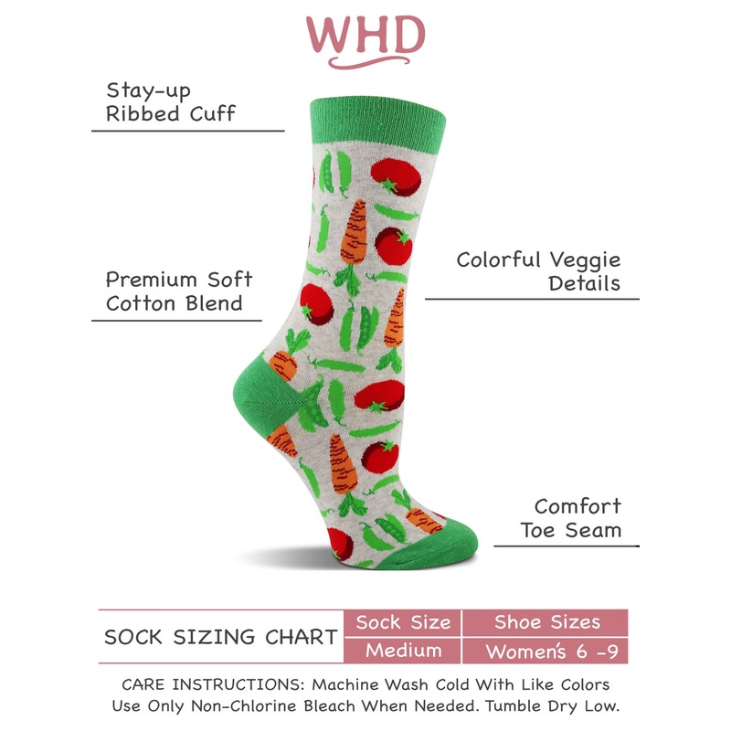 WHD Veggie Socks 2-Pack or 1-Pack