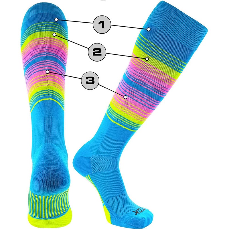 Custom Baseball and Softball Socks – Dugout Striped Bold Pattern