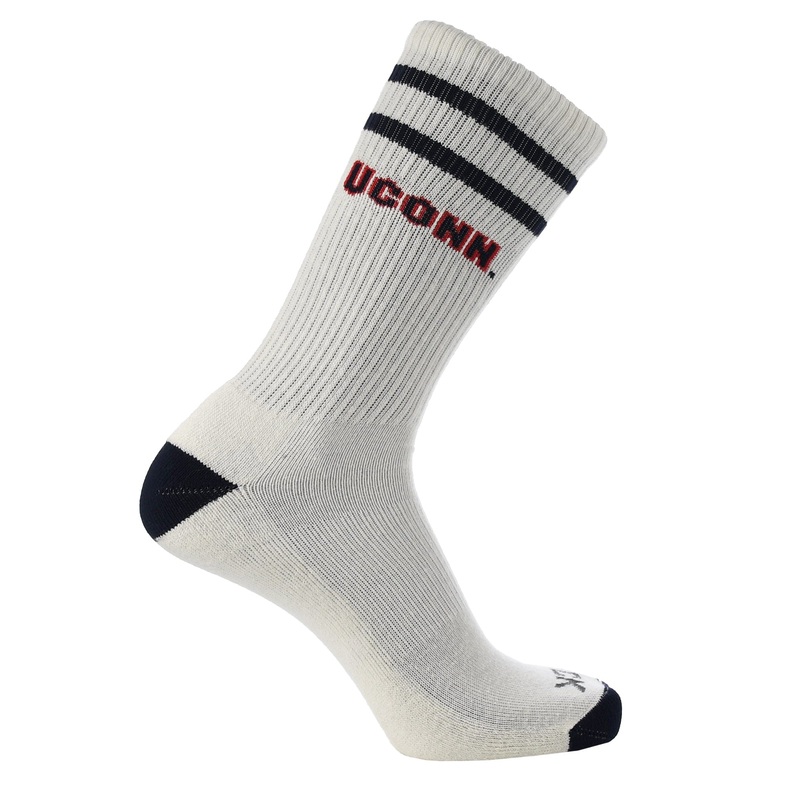 Vintage UConn Huskies Socks NCAA Socks For Men and Womens Soft Cotton Sock