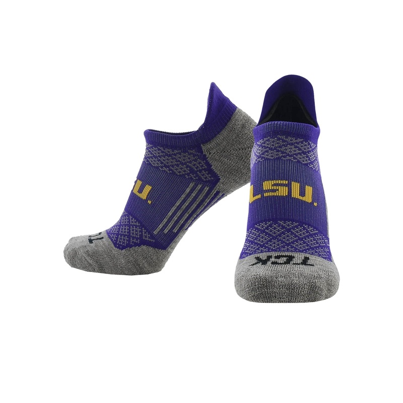 LSU Tigers No Show Tour Socks|LSU Tigers|Large|Medium