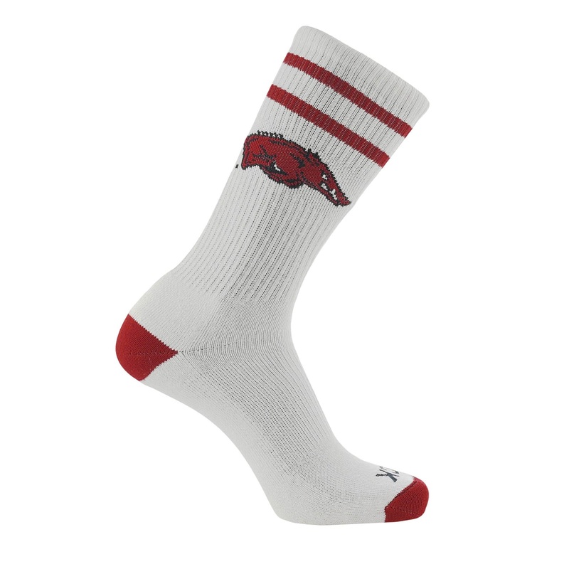 Vintage Arkansas Razorbacks Socks NCAA Socks For Men and Womens Soft Cotton Sock