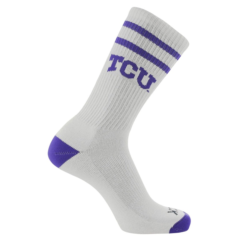 Vintage TCU Horned Frogs Socks NCAA Socks For Men and Womens Soft Cotton Sock