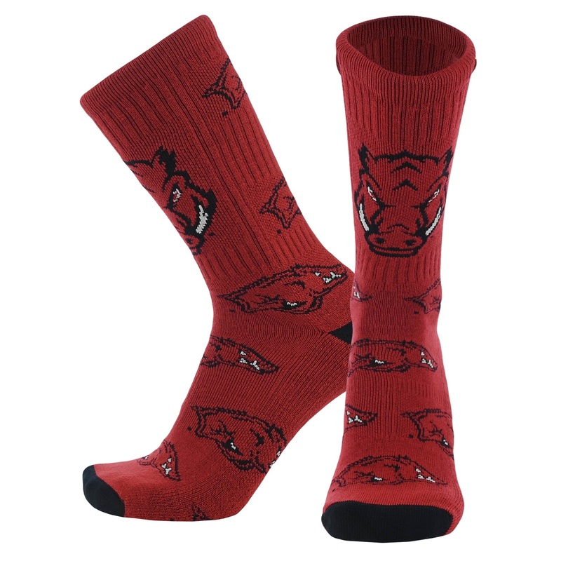 Arkansas Razorbacks Mayhem Crew Socks