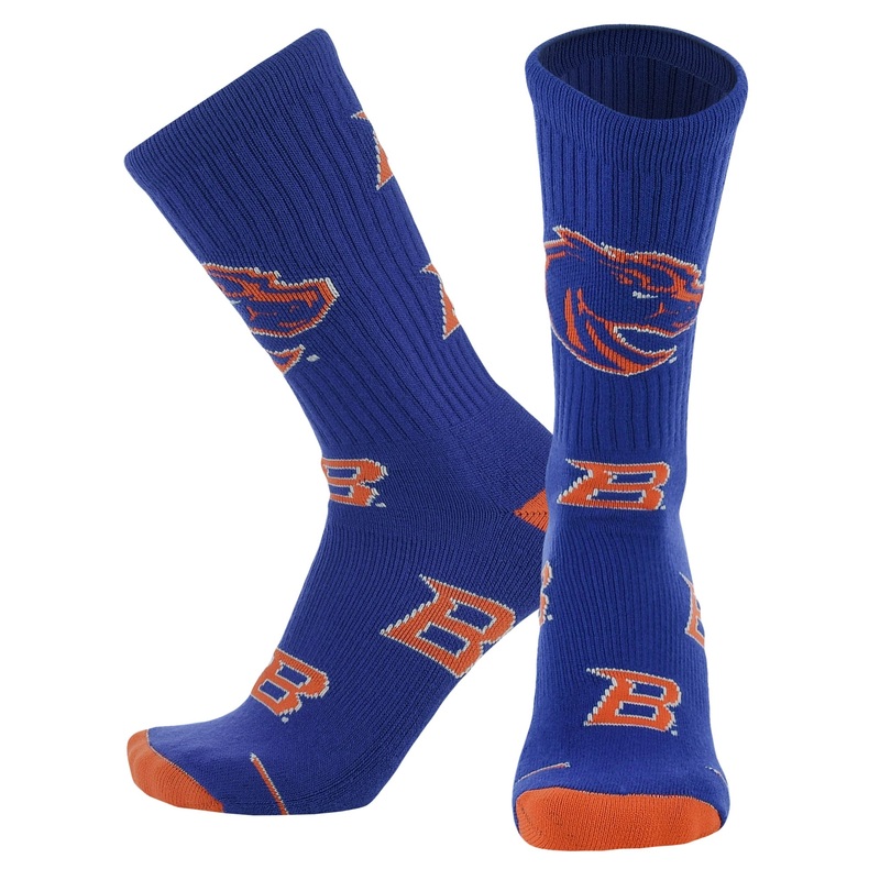 Boise State Broncos Mayhem Crew Socks