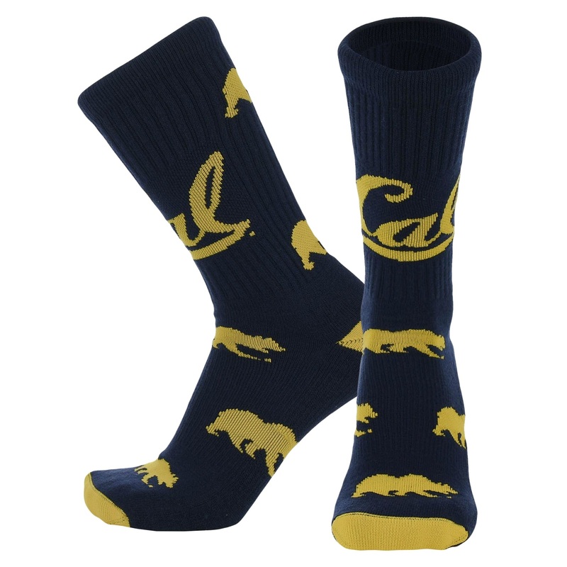 Cal Berkeley Golden Bears Mayhem Crew Socks