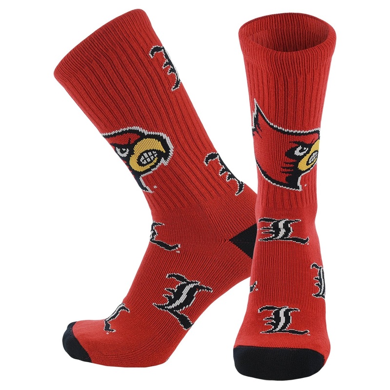 Louisville Cardinals Mayhem Crew Socks