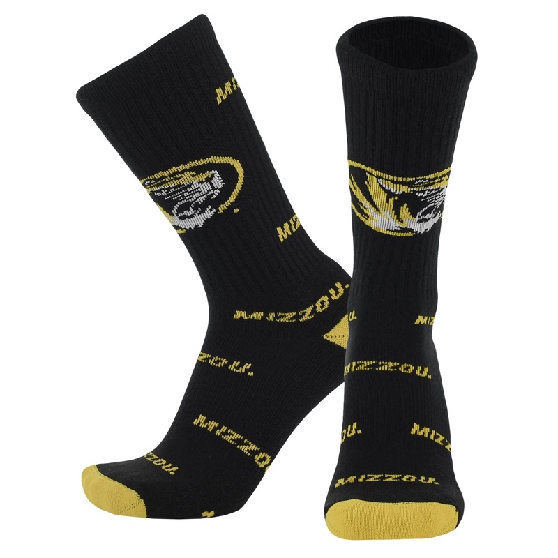 Missouri Tigers Mayhem Crew Socks