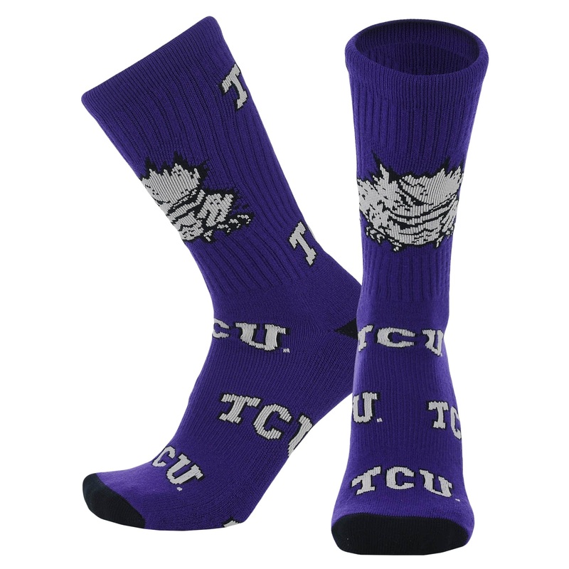 TCU Horned Frogs Mayhem Crew Socks