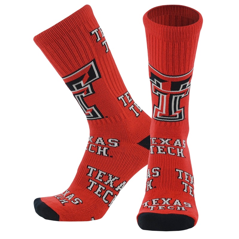Texas Tech Red Raiders Mayhem Crew Socks