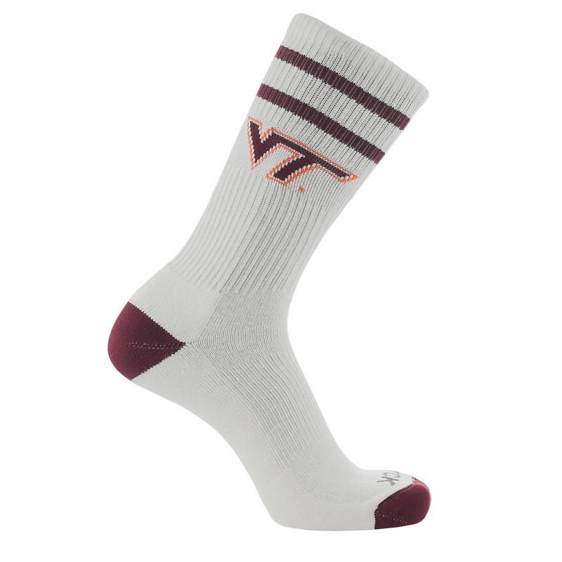 Vintage Virginia Tech Hokies Socks NCAA Socks For Men and Womens Soft Cotton Sock