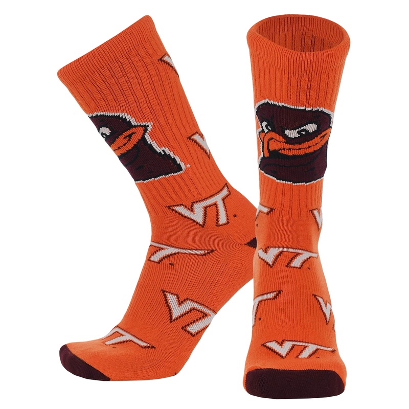 Virginia Tech Hokies Mayhem Crew Socks