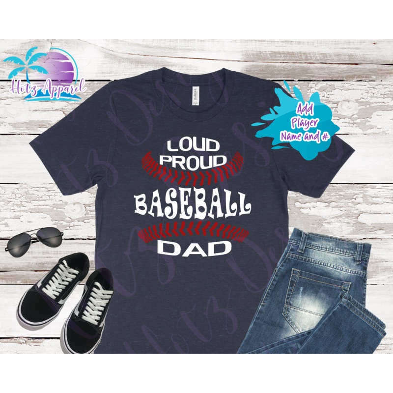 Baseball Loud Proud Dad Men’s Shirt