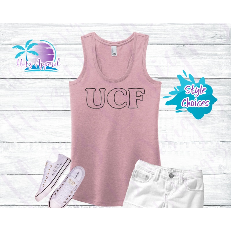 UCF Women’s Cosmo Rhinestone Tank Top / Shirt – Pink