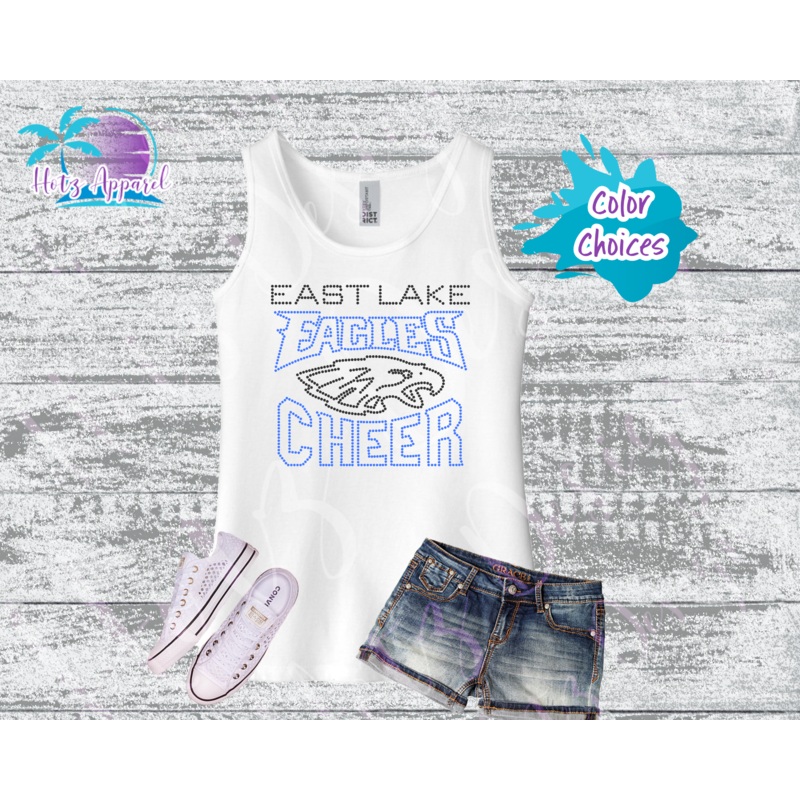 East Lake Eagles Cheer Girls’ Rhinestone Tank Top